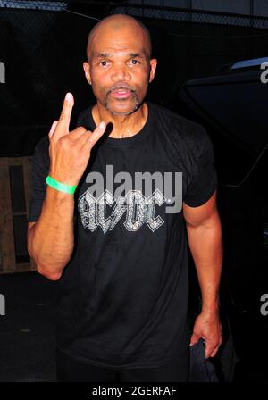 Queens, NY, USA. August 2021. DMC at IT's Time for Hip Hop in NYC: Queens at Forest Hills Stadium in Queens, New York City am 20. August 2021. Kredit: Koi Sojer/Snap'n U Fotos/Media Punch/Alamy Live Nachrichten Stockfoto
