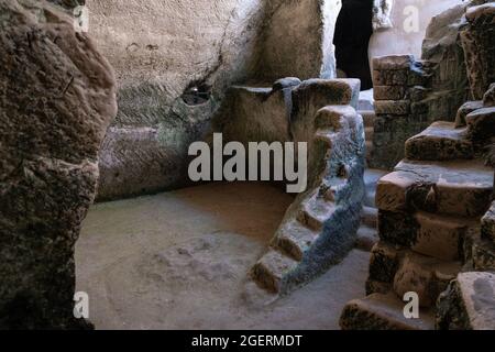 Alte Ölvorkommen im park beit guvrin Stockfoto