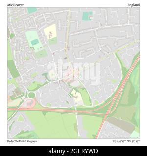 Mickleover, Derby, Vereinigtes Königreich, England, N 52 54' 17'', W 1 32' 33'', map, Timeless Map veröffentlicht im Jahr 2021. Reisende, Entdecker und Abenteurer wie Florence Nightingale, David Livingstone, Ernest Shackleton, Lewis and Clark und Sherlock Holmes haben sich bei der Planung von Reisen zu den entlegensten Ecken der Welt auf Karten verlassen.Timeless Maps kartiert die meisten Orte auf der Welt und zeigt die Verwirklichung großer Träume Stockfoto