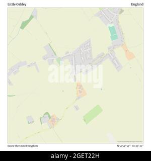 Little Oakley, Essex, Großbritannien, England, N 51 54' 57'', E 1 13' 21'', map, Timeless Map veröffentlicht im Jahr 2021. Reisende, Entdecker und Abenteurer wie Florence Nightingale, David Livingstone, Ernest Shackleton, Lewis and Clark und Sherlock Holmes haben sich bei der Planung von Reisen zu den entlegensten Ecken der Welt auf Karten verlassen.Timeless Maps kartiert die meisten Orte auf der Welt und zeigt die Verwirklichung großer Träume Stockfoto