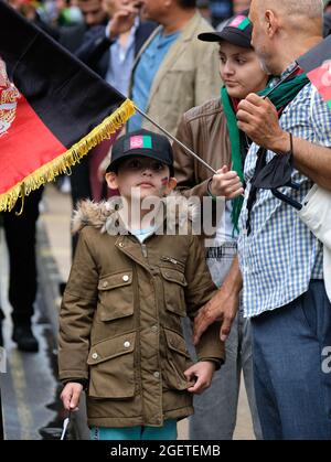 London, Großbritannien. August 2021. protestmarsch für Afghanistan in London, „Stoppt die Tötung von Afghanen“. Kredit: Matthew Chattle/Alamy Live Nachrichten Stockfoto