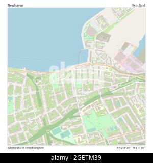 Newhaven, Edinburgh, Großbritannien, Schottland, N 55 58' 46'', W 3 11' 50'', map, Timeless Map veröffentlicht im Jahr 2021. Reisende, Entdecker und Abenteurer wie Florence Nightingale, David Livingstone, Ernest Shackleton, Lewis and Clark und Sherlock Holmes haben sich bei der Planung von Reisen zu den entlegensten Ecken der Welt auf Karten verlassen.Timeless Maps kartiert die meisten Orte auf der Welt und zeigt die Verwirklichung großer Träume Stockfoto