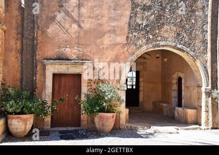 Kloster Arkadi, Kreta, Griechenland, Europa Stockfoto