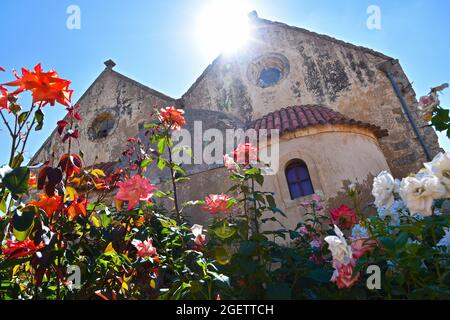 Kloster Arkadi, Kreta, Griechenland, Europa Stockfoto