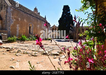 Kloster Arkadi, Kreta, Griechenland, Europa Stockfoto