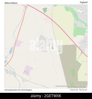 Milton Malsor, Northamptonshire, Großbritannien, England, N 52 11' 34'', W 0 55' 32'', map, Timeless Map veröffentlicht im Jahr 2021. Reisende, Entdecker und Abenteurer wie Florence Nightingale, David Livingstone, Ernest Shackleton, Lewis and Clark und Sherlock Holmes haben sich bei der Planung von Reisen zu den entlegensten Ecken der Welt auf Karten verlassen.Timeless Maps kartiert die meisten Orte auf der Welt und zeigt die Verwirklichung großer Träume Stockfoto