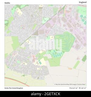 Sinfin, Derby, Großbritannien, England, N 52 52' 53'', W 1 29' 12'', map, Timeless Map veröffentlicht im Jahr 2021. Reisende, Entdecker und Abenteurer wie Florence Nightingale, David Livingstone, Ernest Shackleton, Lewis and Clark und Sherlock Holmes haben sich bei der Planung von Reisen zu den entlegensten Ecken der Welt auf Karten verlassen.Timeless Maps kartiert die meisten Orte auf der Welt und zeigt die Verwirklichung großer Träume Stockfoto