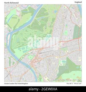 North Richmond, Greater London, Großbritannien, England, N 51 28' 1'', W 0 17' 56'', map, Timeless Map veröffentlicht im Jahr 2021. Reisende, Entdecker und Abenteurer wie Florence Nightingale, David Livingstone, Ernest Shackleton, Lewis and Clark und Sherlock Holmes haben sich bei der Planung von Reisen zu den entlegensten Ecken der Welt auf Karten verlassen.Timeless Maps kartiert die meisten Orte auf der Welt und zeigt die Verwirklichung großer Träume Stockfoto