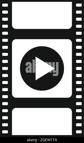 Video Bearbeitung Symbol einfacher Vektor. Editor-Clip Stock Vektor