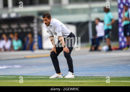 Marcantonio Bentegodi Stadion, Verona, Italien. August 2021. Alessio Dionisi (Coach US Sassuolo) während des Spiels Hellas Verona FC vs US Sassuolo, Italienischer Fußball Serie A - Foto Alessio Marini/LM Credit: Live Media Publishing Group/Alamy Live News Stockfoto