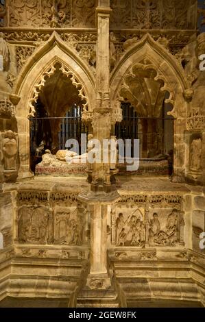 Grab von Santo Domingo in der Kathedrale von El Salvador, Santo Domingo de la Calzada. La Cienz, Spanien, Europa Stockfoto