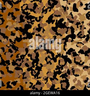 Modisches Leopard Nahtloses Muster. Stilisierte gepunktete Leopard-Haut-Hintergrund für Mode, Druck, Tapete, Stoff. Stock Vektor