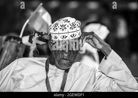 Arabisches traditionelles Fischermannsleben im OMAN Stockfoto