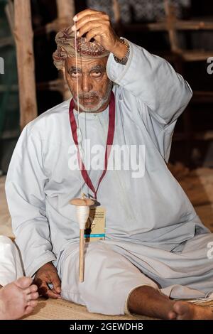 Arabisches traditionelles Fischermannsleben im OMAN Stockfoto