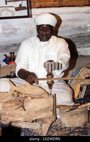 Arabisches traditionelles Fischermannsleben im OMAN Stockfoto