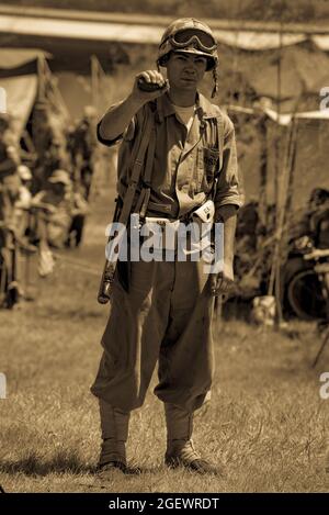 Mid Atlantic Air Museum WWII Air Show in Reading, PA das Wochenende des Zweiten Weltkriegs ist wie in der Zeit zurückversetzt zu werden, Stockfoto