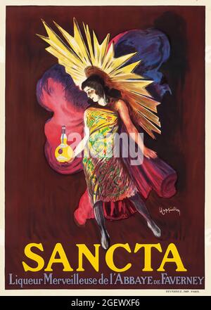 Sancta (1925) Vintage Poster - Leonetto Cappiello. Werbeplakat. Stockfoto