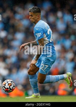 Manchester, England, 21. August 2021. Joao Cancelo aus Manchester City während des Spiels der Premier League im Etihad Stadium in Manchester. Bildnachweis sollte lauten: Darren Staples / Sportimage Stockfoto