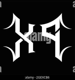 XP Logo Monogramm mit abstrakter Form Blackground Design-Vorlage Stock Vektor