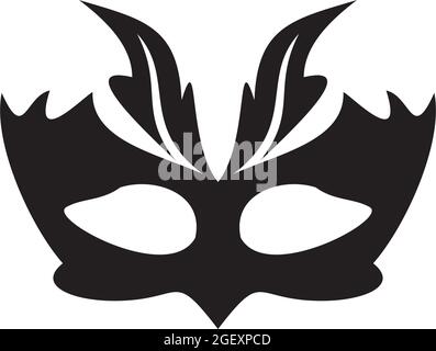 Maskenmaske Logo Design Vektor Vorlage Stock Vektor