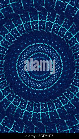Indigo blau Krawatte Farbstoff Rand Rand Hintergrund. Lackiert in Aquarell-WASH-Seitenbannerstreifen. Boho modernes abstraktes Webdesign Element, Trenner oder decorati Stockfoto