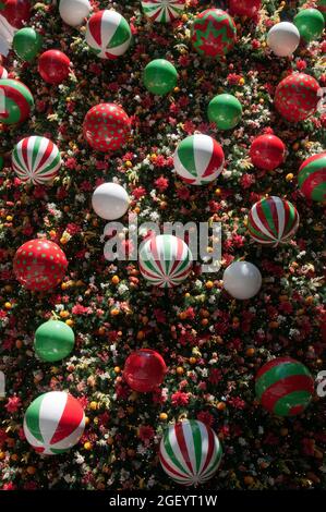 Sydney, Australien, in der Nähe von Christbaumschmuck in Martin Place Stockfoto