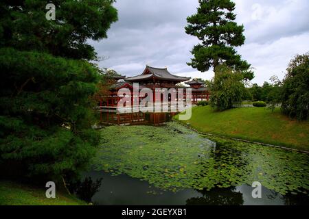 Phoenix Hall, Byodoin-Tempel in Uji, Präfektur Kyoto, Japan Stockfoto