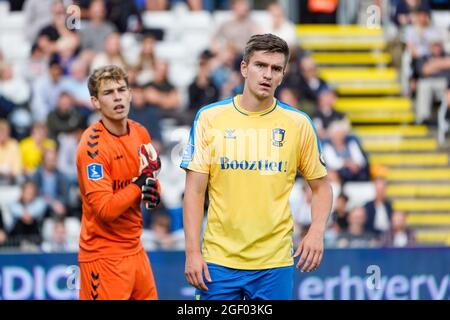 Odense, Dänemark. August 2021. Mikael Uhre (11) aus Broendby, GESEHEN WÄHREND des 3F Superliga-Spiels zwischen Odense Boldklub und Broendby IF im Nature Energy Park in Odense. (Foto: Gonzales Photo/Alamy Live News Stockfoto