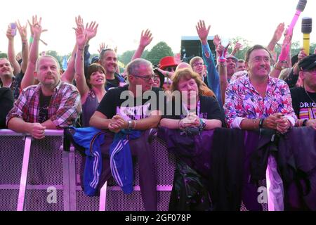 Nicht exklusiv: Rewind Festival South, Henley-on-Thames, Großbritannien, 21. August 2021, Foto von Richard Goldschmidt Stockfoto