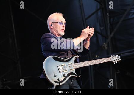 Nicht exklusiv: Nik Kershaw, Rewind Festival South, Henley-on-Thames, Großbritannien, 21. August 2021, Foto von Richard Goldschmidt Stockfoto