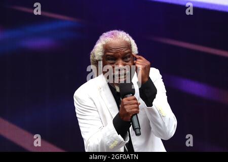 Nicht exklusiv: Billy Ocean, Rewind Festival South, Henley-on-Thames, Großbritannien, 21. August 2021, Foto von Richard Goldschmidt Stockfoto