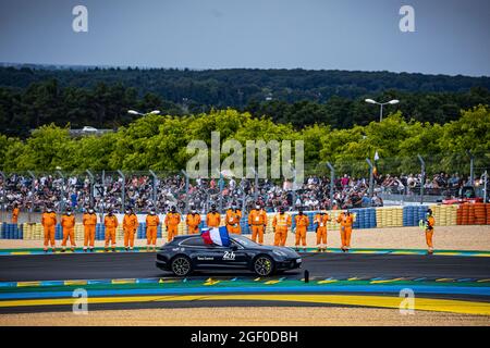 Race Control, Tour de Piste des voitures officielles während der 24 Stunden von Le Mans 2021, 4. Lauf der FIA-Langstrecken-Weltmeisterschaft 2021, FIA WEC, auf dem Circuit de la Sarthe, vom 21. Bis 22. August 2021 in Le Mans, Frankreich - Foto Germain Hazard / DPPI Stockfoto