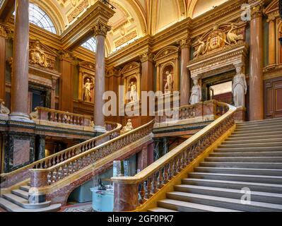 Lobby des Fitzwilliam Museum, Cambridge, England, Großbritannien Stockfoto