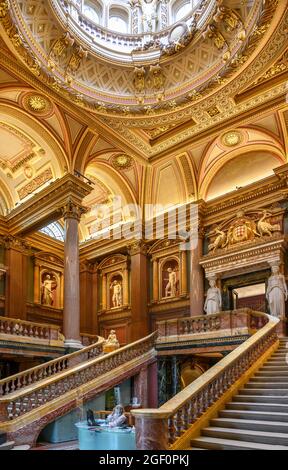 Lobby des Fitzwilliam Museum, Cambridge, England, Großbritannien Stockfoto