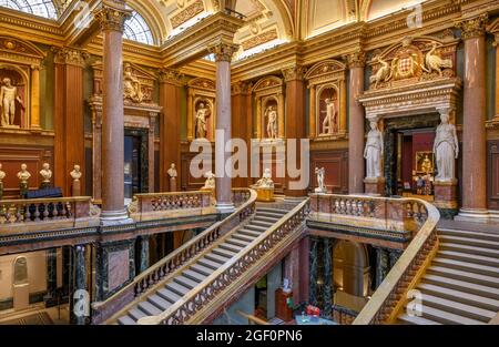 Lobby des Fitzwilliam Museum, Cambridge, England, Großbritannien Stockfoto