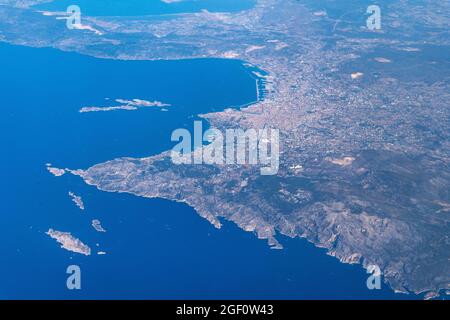 Luftaufnahme von Marseille, Provence, Frankreich Stockfoto