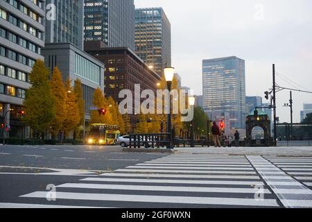 Tokyo Crossing Wolkenkratzer Marunouchi Japan Stock Foto Stock Bilder Stock Bilder Stockfoto