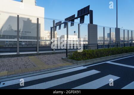 Toyosu Bridge Crosswalk Street Tokyo Japan Stock Photo Stock Images Stock-Bilder Stockfoto