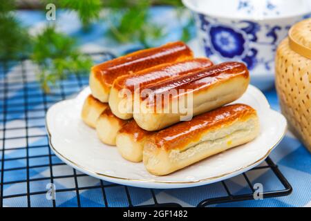 Rote Bohnenpaste Kastanie knackig leckeren Nachmittagstee Stockfoto