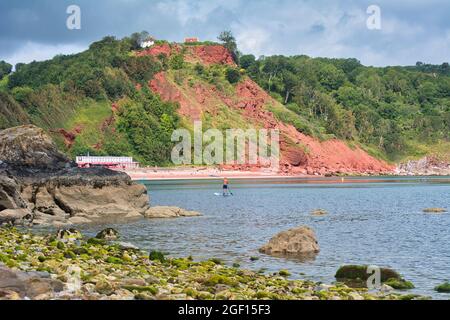 Die Strand von Babbacombe in Torquay Devon. Stockfoto