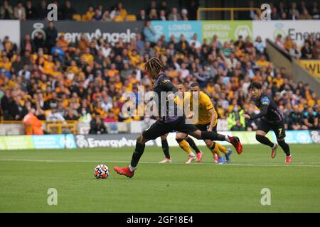 WOLVERHAMPTON, GROSSBRITANNIEN. 22. AUGUST DELE Alli von Tottenham Hotspur macht sich am Sonntag, den 22. August 2021, beim Premier League-Spiel zwischen Wolverhampton Wanderers und Tottenham Hotspur in Molineux, Wolverhampton, auf den ersten Platz auf 1-0 Punkte zu treffen. (Kredit: Simon Newbury | MI News) Kredit: MI News & Sport /Alamy Live News Stockfoto