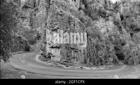 August 2021 - Hufeisenbogen in Cheddar Gorge, Somerset, England, Stockfoto