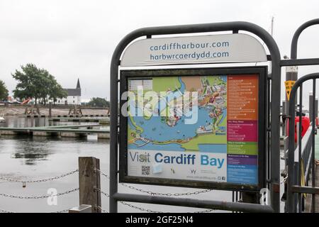 Cardiff City, South Wales, Großbritannien, 2021 Stockfoto