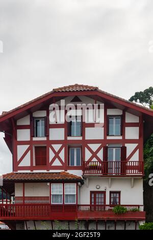 Blick auf Mutriku im Baskenland Stockfoto