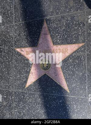 Hollywood, Kalifornien, USA 17. August 2021 EIN allgemeiner Blick auf die Atmosphäre des Stars von Schauspieler Burt Lancaster auf dem Hollywood Walk of Fame am 17. August 2021 in Hollywood, Kalifornien, USA. Foto von Barry King/Alamy Stockfoto Stockfoto