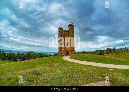 Broadway Tower, The Cotswolds, Worcestershire, UK Landscape, 2021 Stockfoto