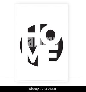 Startseite, Vektor. Wording-Design, Schriftzug. Modernes skandinavisches minimalistisches Wanddesign. Posterkunst. Motivierende, inspirierende Lebenszitate. H Stock Vektor