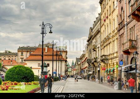 Krakaus Altstadt, HDR-Bild Stockfoto