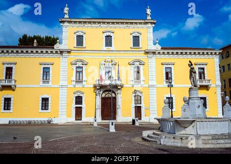 Brescia: Palazzo Martinengo Palatini auf der Piazza del Mercato Stockfoto