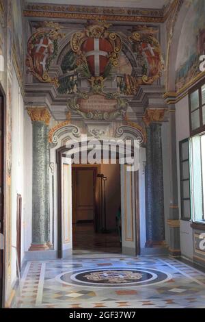 Palast des Großmeisters, 16. Bis 18. Jahrhundert. Residenz des Großmeisters des Orden des Heiligen Johannes. Innen. Valletta. Malta. Stockfoto